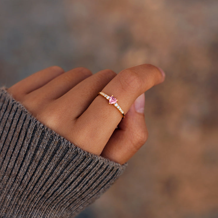 Like Mother Like Daughter Matching Heart-Cut Ring