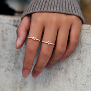 Best B♥tches Matching Heart-Cut Ring