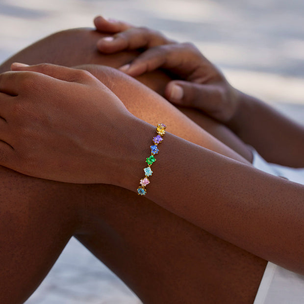 Mama’s Little Pups 1-8 Birthstone Paw Bracelet