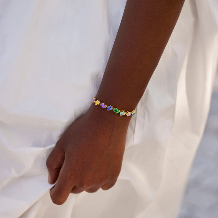 The Dog Mother 1-8 Birthstone Paw Bracelet