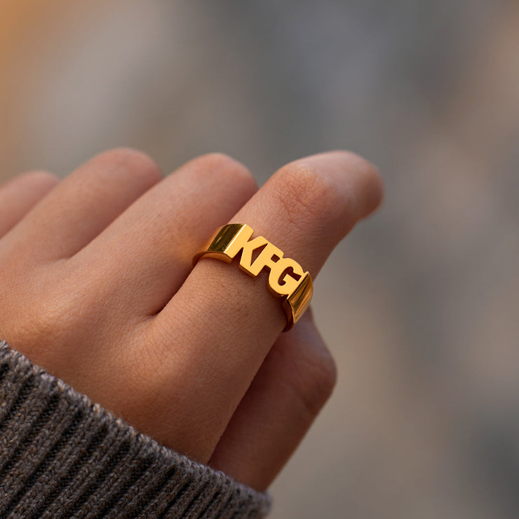Keep F♥cking Going Mantra Ring