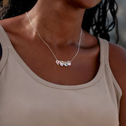 Heart & 1-6 Paw Birthstones Necklace