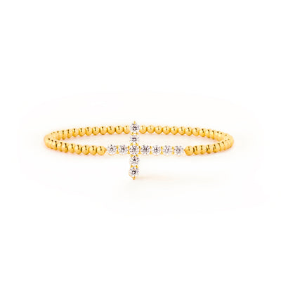 Small Circle Of Female Friends Matching Crystal Cross Bracelet