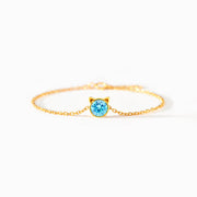 The Catmother Birthstone Cat Bracelet