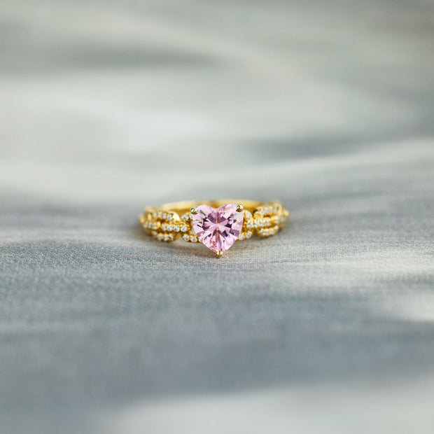 Heart And Link Ring