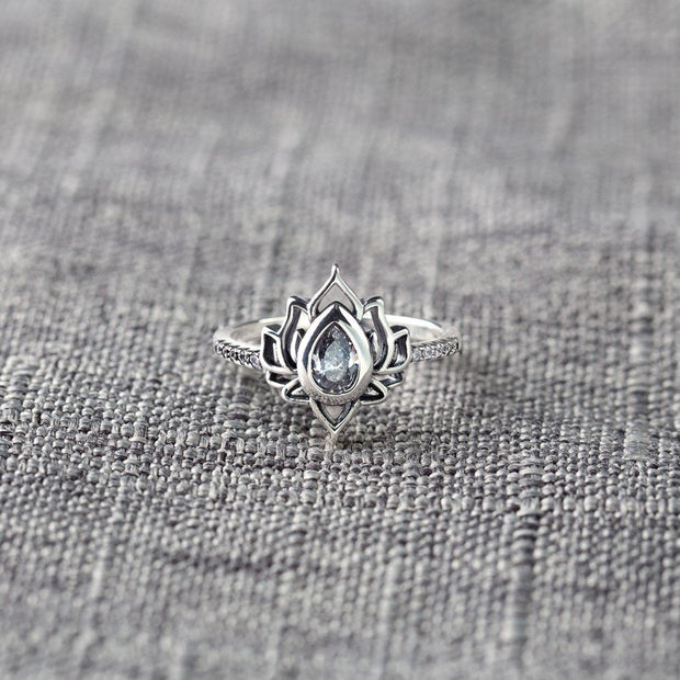 Mother&Warrior Lotus Ring