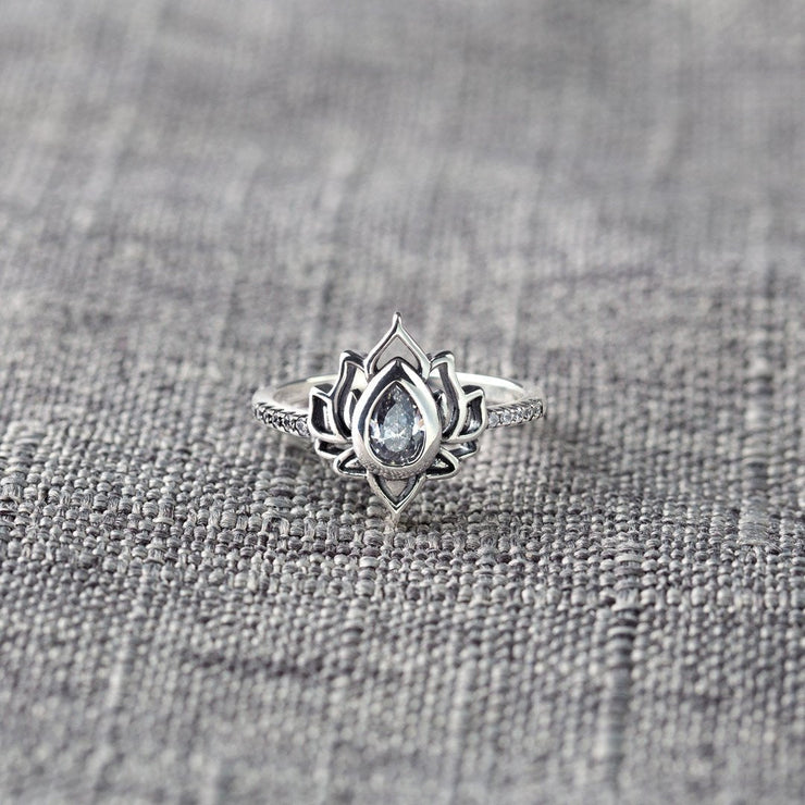 Mother&Warrior Lotus Ring