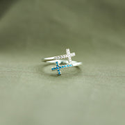 Pavé Double Cross Ring