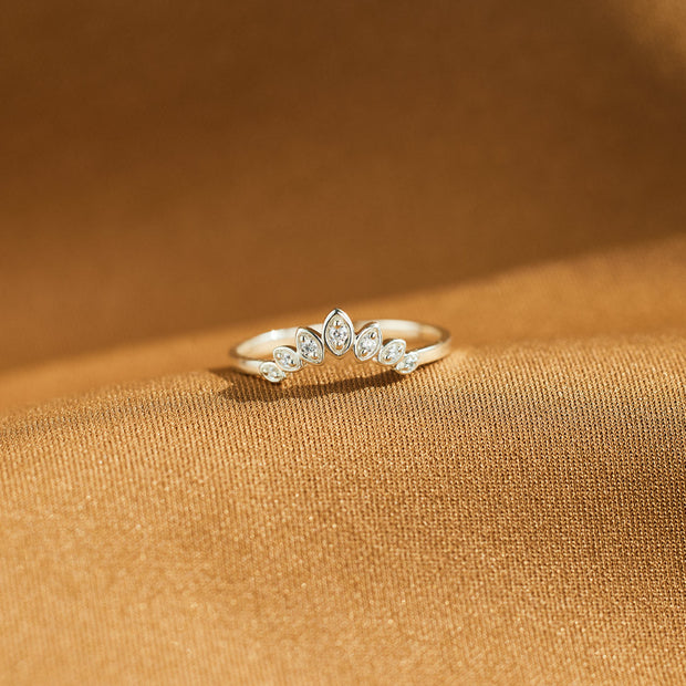 Curved Crown Ring