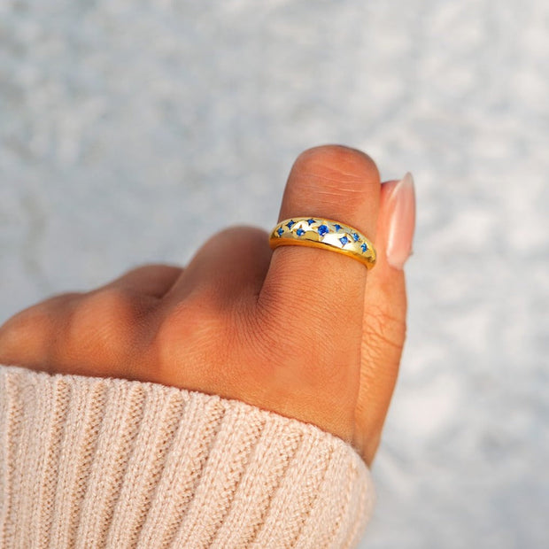 Sparkle Stars Dôme Ring