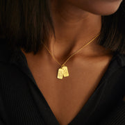 1-6 Birth Flower Disc Necklace