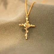 Self Love Rose Cross Necklace