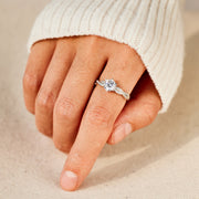 Twisted Pavé Ring