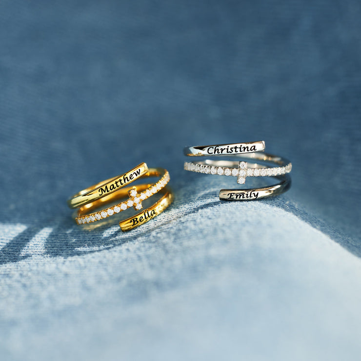 Double Names Cross Ring