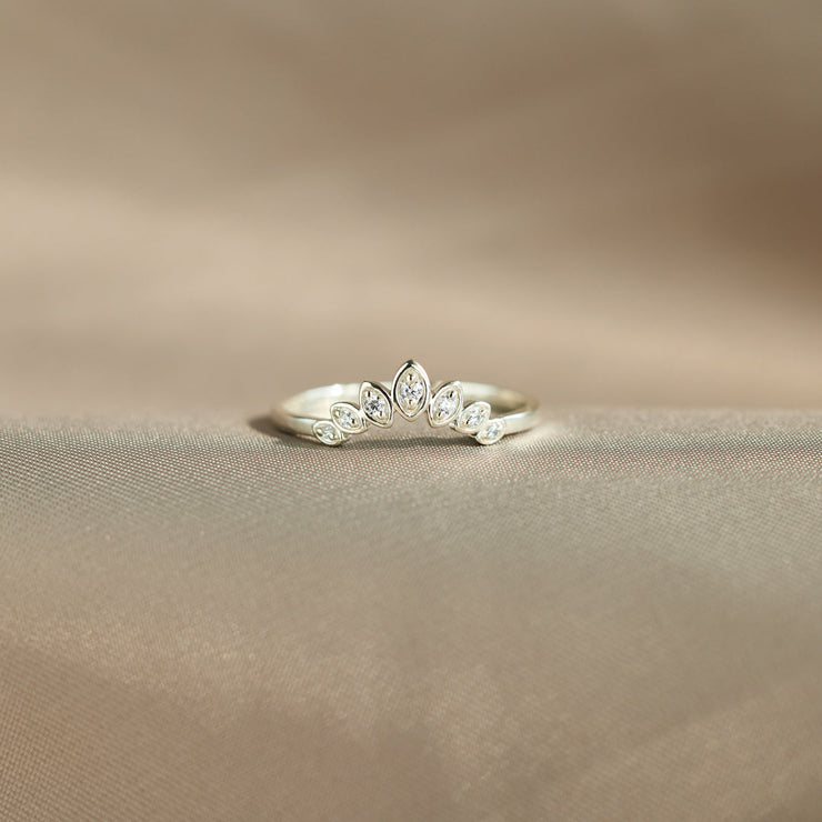 Curved Crown Ring