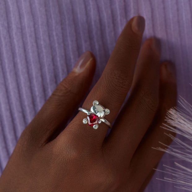 I'm Here Teddy Bear Ring