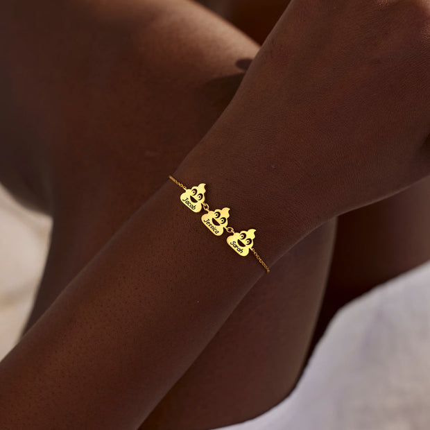 Poop Bracelet Custom With 1-8 Names