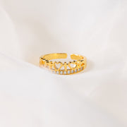 eternity cross band ring