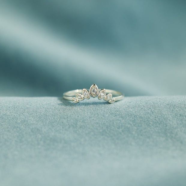 Curved Crown Ring
