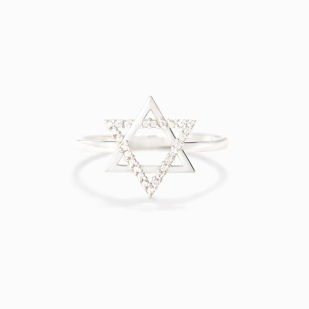 Hexagram Star Ring - Faith Will See You Through