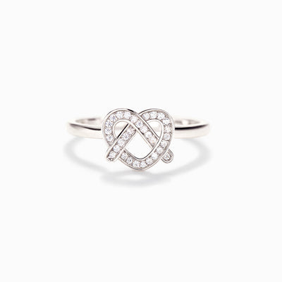 Pretzel Heart Ring - Sister 