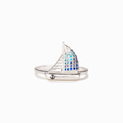 Go With The Flow Ship Ring