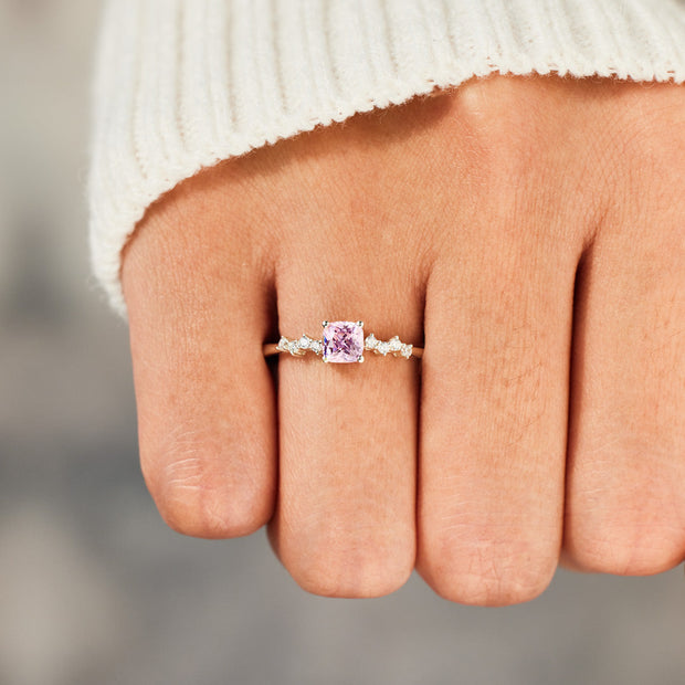 Pink Square Ring