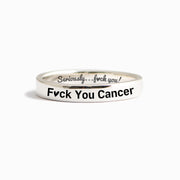 F♥︎ck You Cancer Mantra Ring