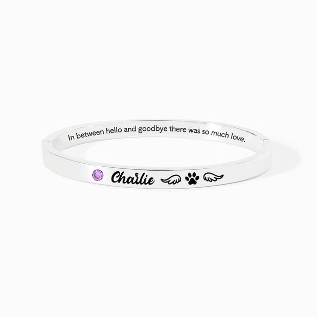There Was So Much Love Dog Mantra Bangle