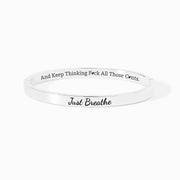 Just Breathe And Mantra Bangle
