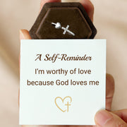Self Love Cross & Heart Ring