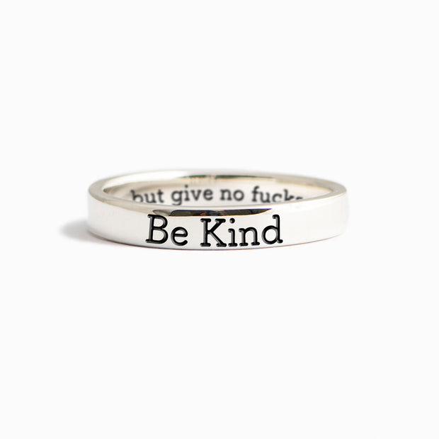 Be Kind But Mantra Ring