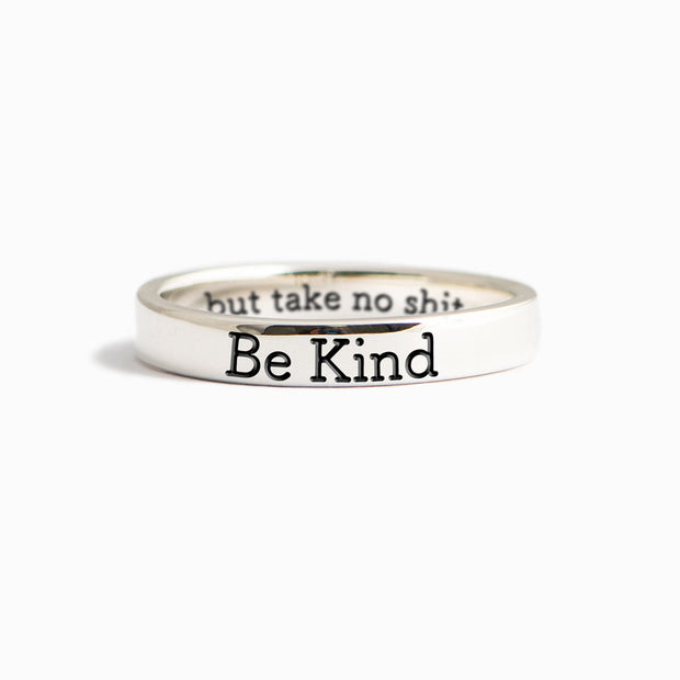 Be Kind But Mantra Ring