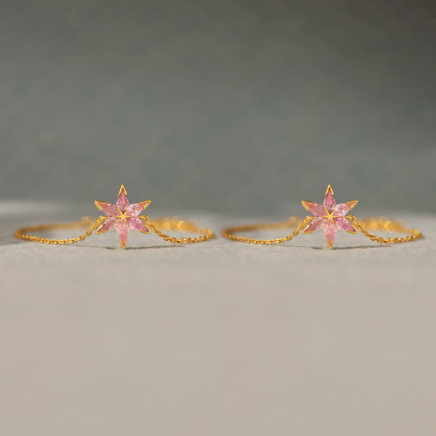 Pink Star Matching Friendship Bracelet