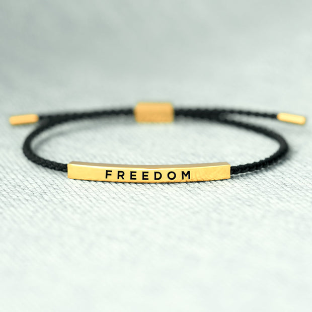 FREEDOM Motivational Tube Bracelet