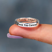F♥︎ck You Cancer Mantra Ring