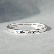 There Was So Much Love Dog Mantra Bangle