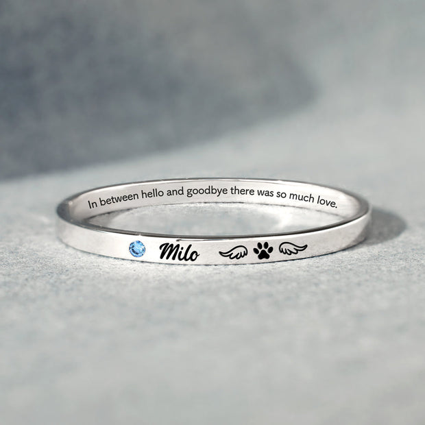 There Was So Much Love Dog Mantra Bangle