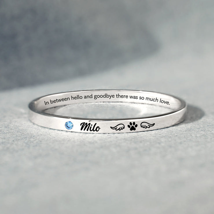 There Was So Much Love Dog Mantra Bangle
