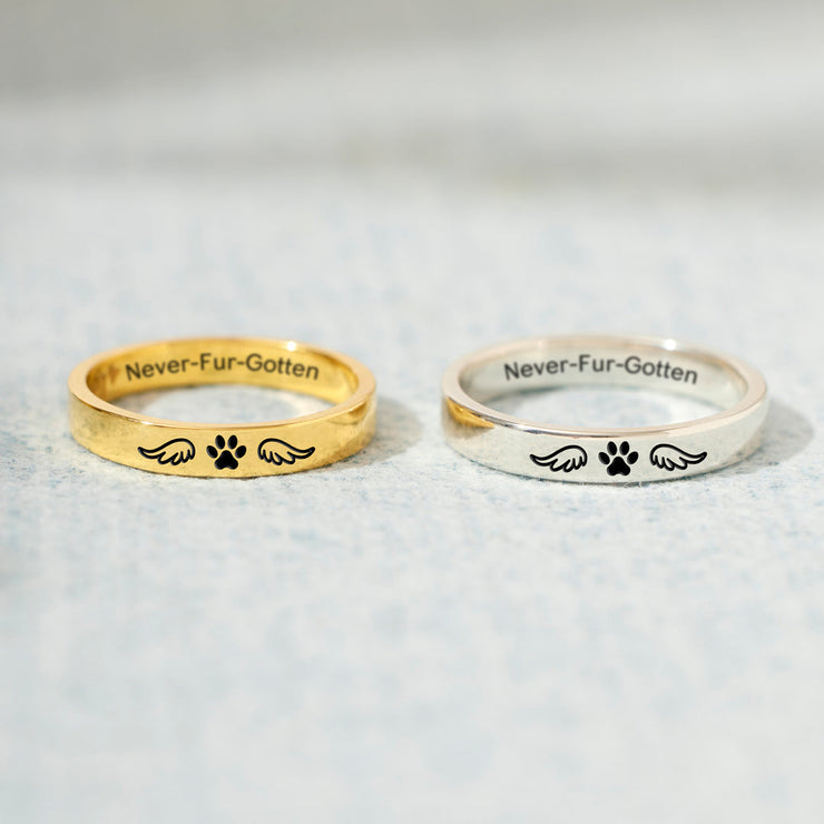 Pet Memorial Mantra Ring