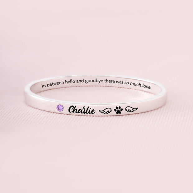 There Was So Much Love Dog Mantra Bangle
