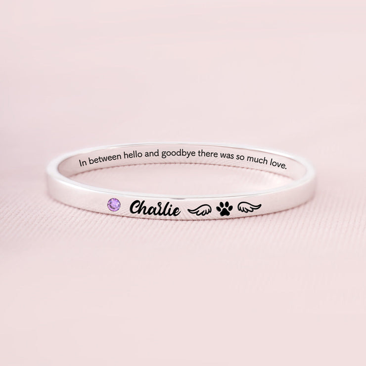 There Was So Much Love Dog Mantra Bangle