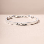 Just Breathe And Mantra Bangle