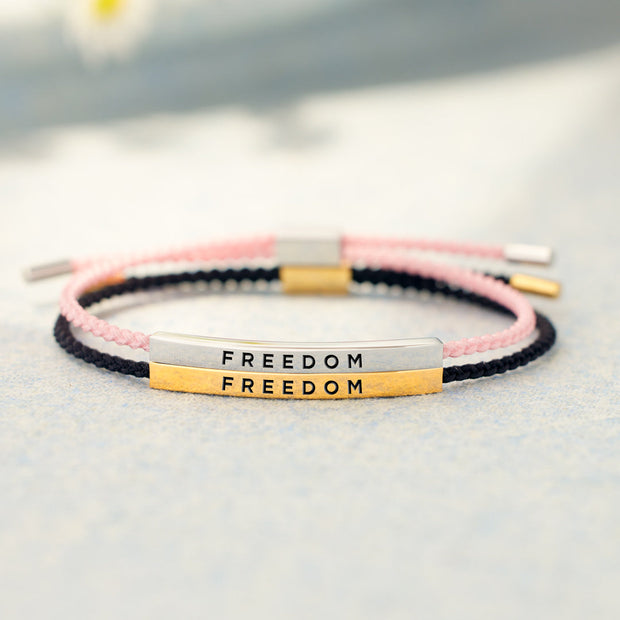 FREEDOM Motivational Tube Bracelet