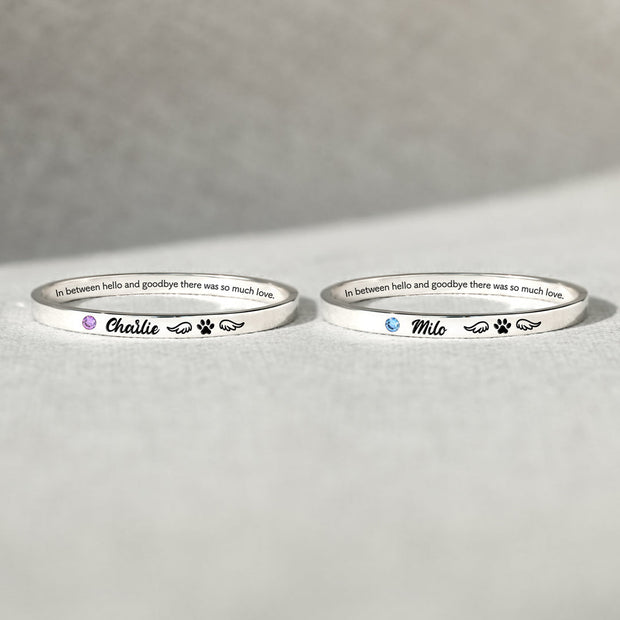 There Was So Much Love Dog Mantra Bangle