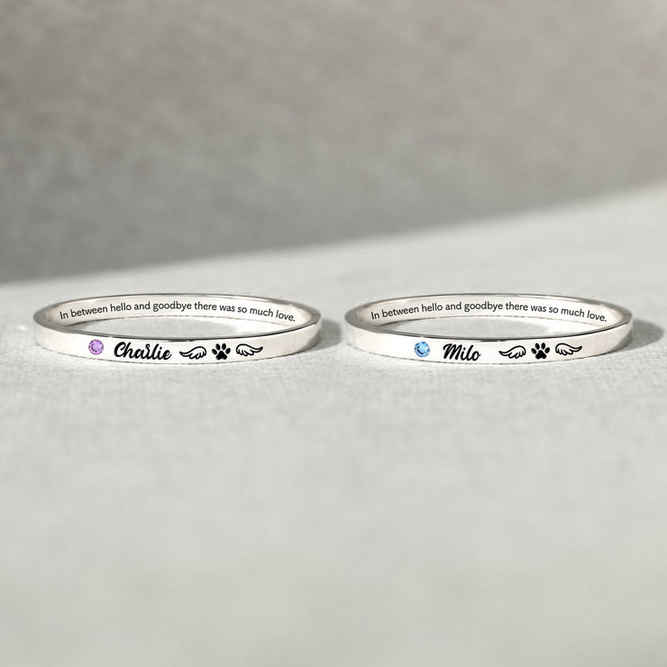 There Was So Much Love Dog Mantra Bangle