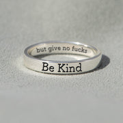 Be Kind But Mantra Ring