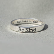 Be Kind But Mantra Ring