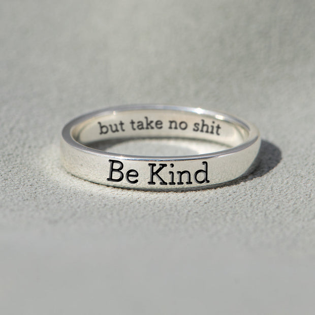 Be Kind But Mantra Ring
