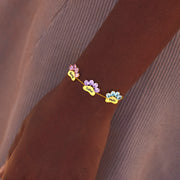 Paw & Name 1-6 Birthstone Bracelet